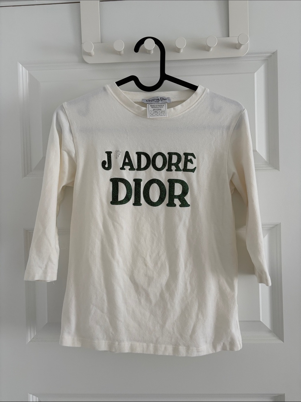 Christian Dior J’Adore Dior 3/4 sleeve top